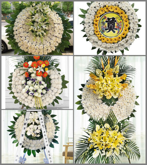 安徽铜陵市枞阳县汤沟镇黄仪村花圈速递